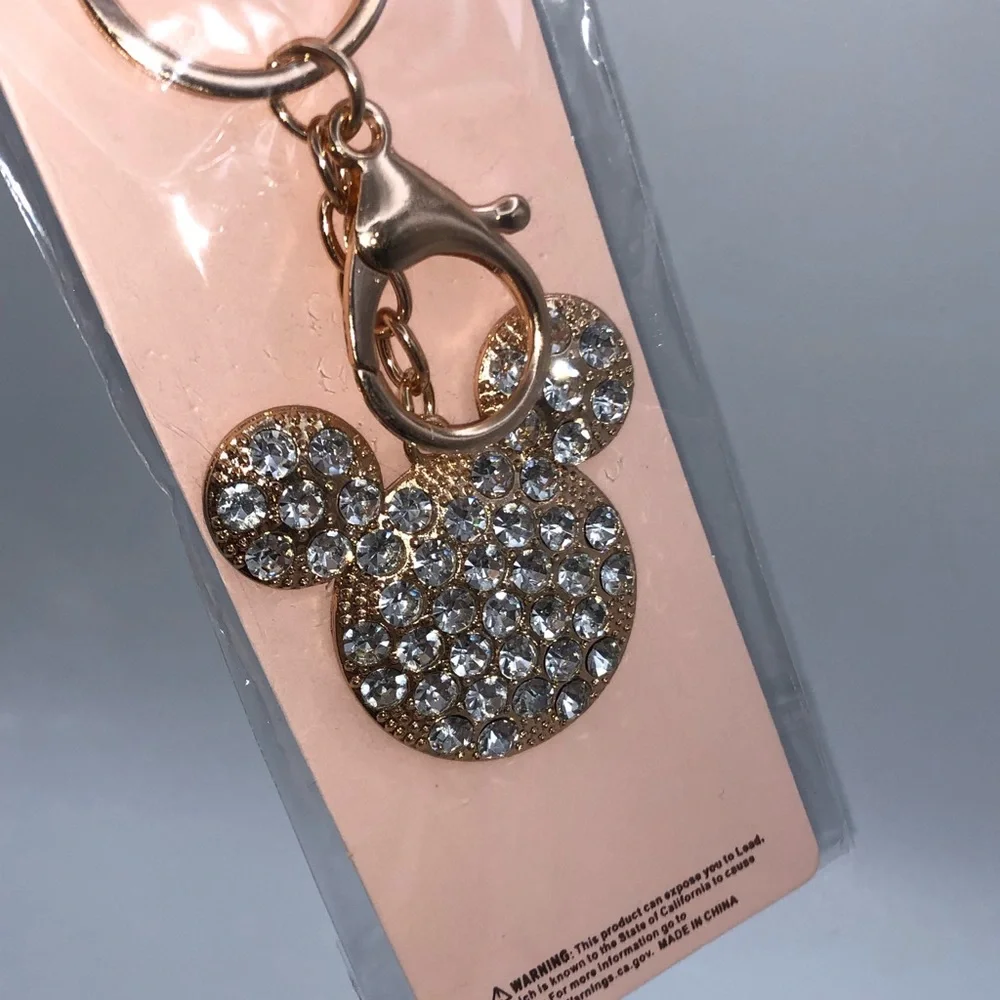 Mickey Mouse Rhinestone Keychain - Picture 2 of 2